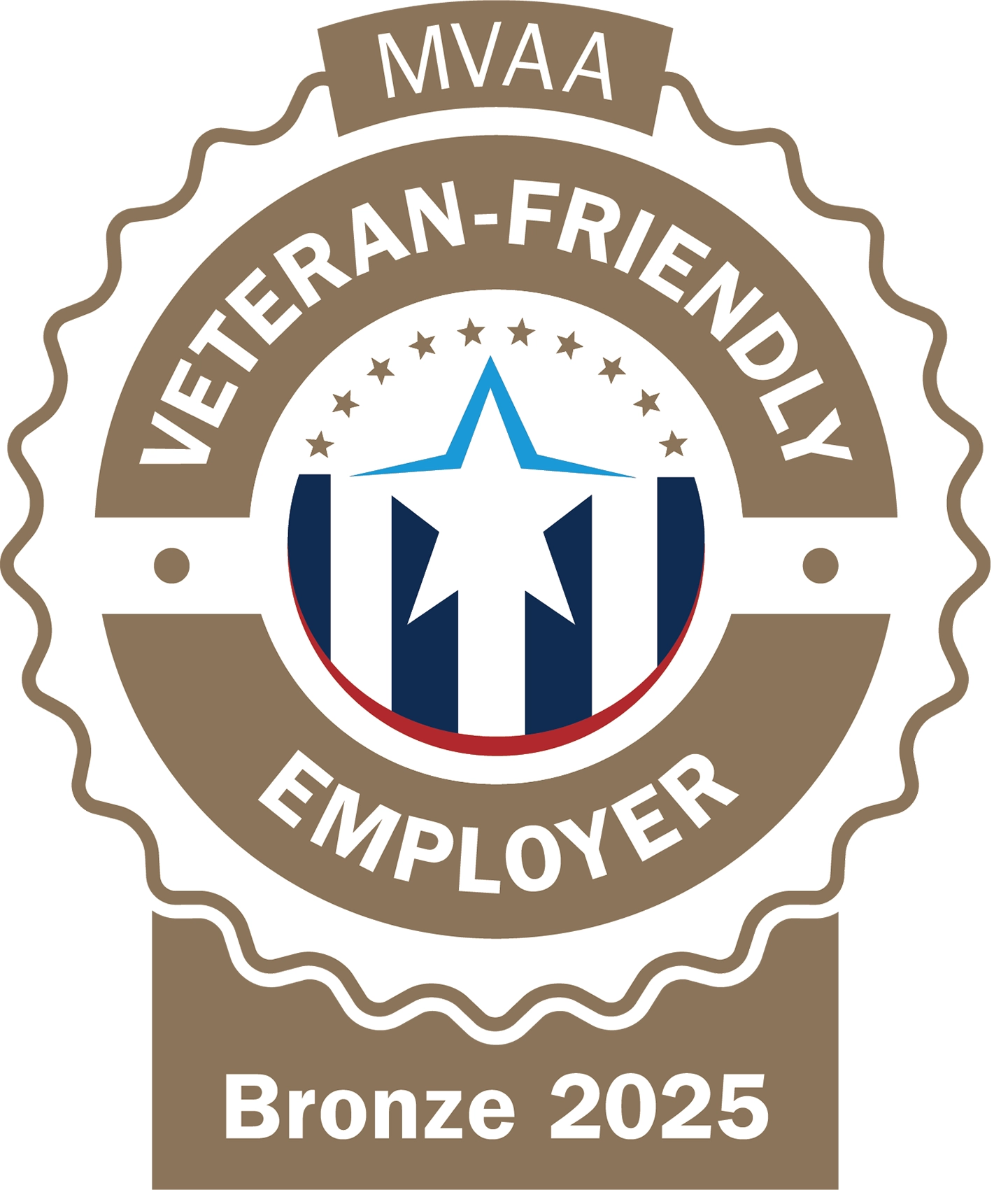 Vet Bronze Badge 2025 - White Back