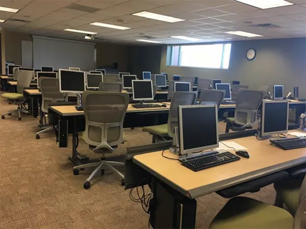 View of Doan Computer Lab 127.
