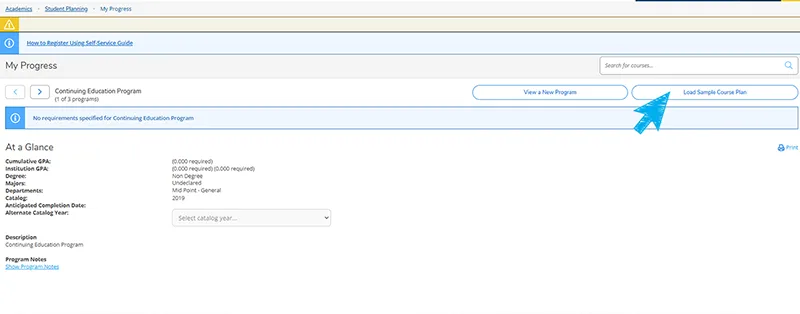 load sample course plan